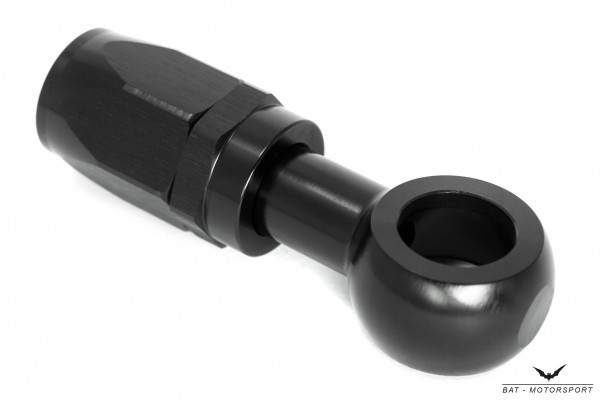 Dash 8 / -8 AN / JIC 8 M16 (16.3mm) Eye Banjo NBR Hose Fitting Black Anodized
